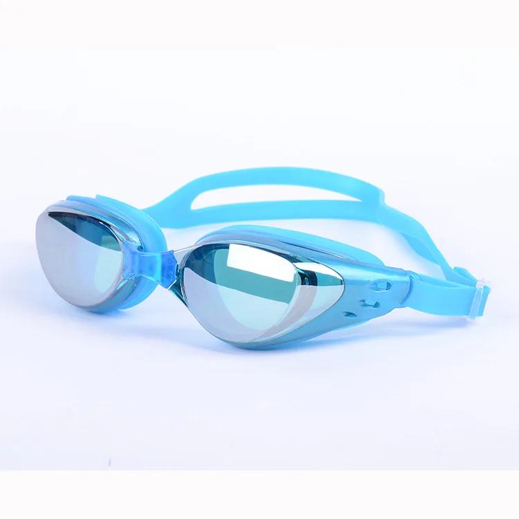 High Quality Nearsighted Swimming Goggles with Electroplated Swimming Goggles Film for Anti Fog Waterproof and UV Protection