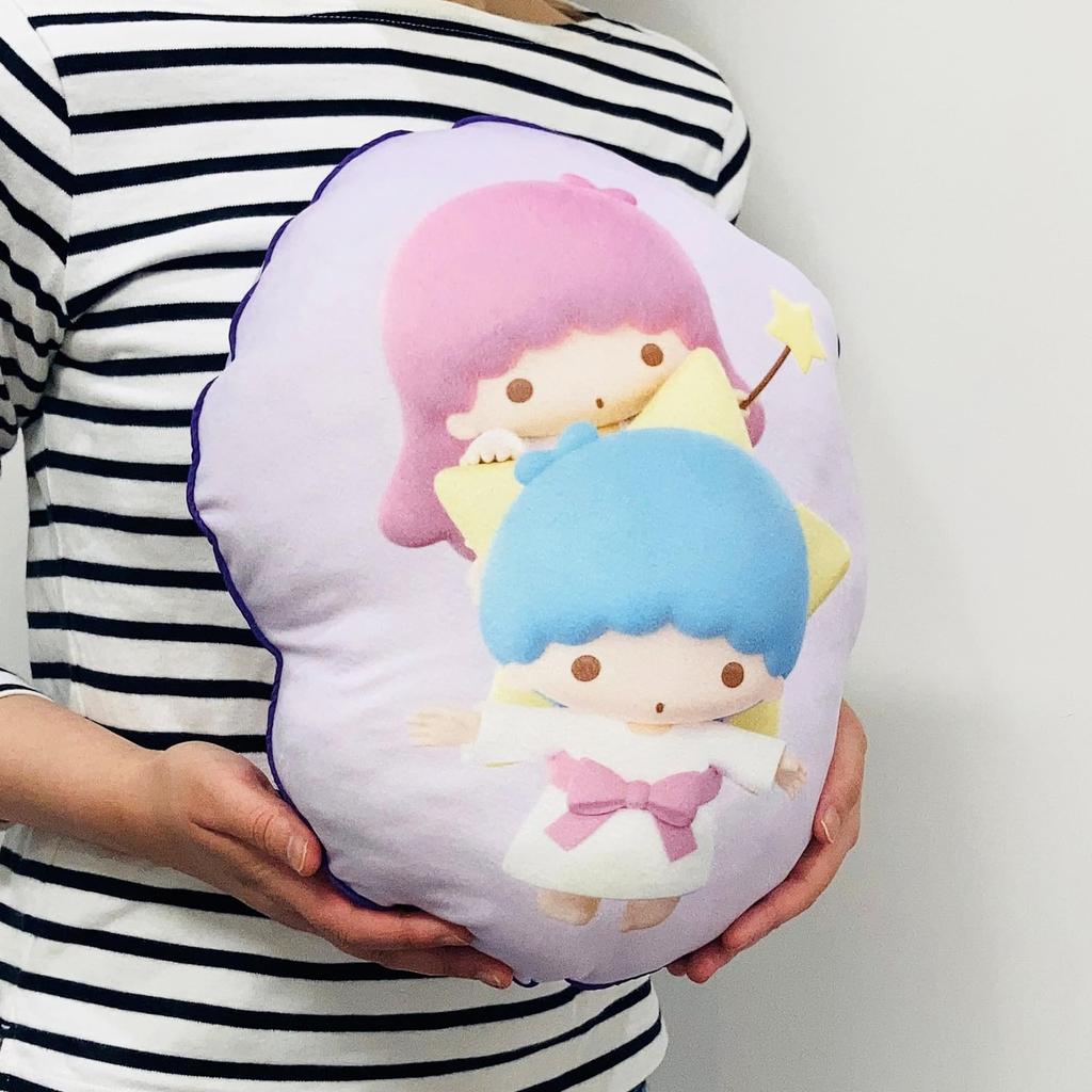 MORIPiLO Body Sanrio Characters KikiLala Micro Plush Nap by Morishita Makura Pillow, (Die-Cut Cushion), Skin-Friendly Fabric, Toy, Pillow, 30x40x10cm,