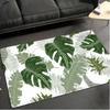 Tropical Plant Green Leaf Floor Mat Home Kitchen Living Room Decoration Antifouling Carpet Bedroom Room Simple Corridor Door Mat