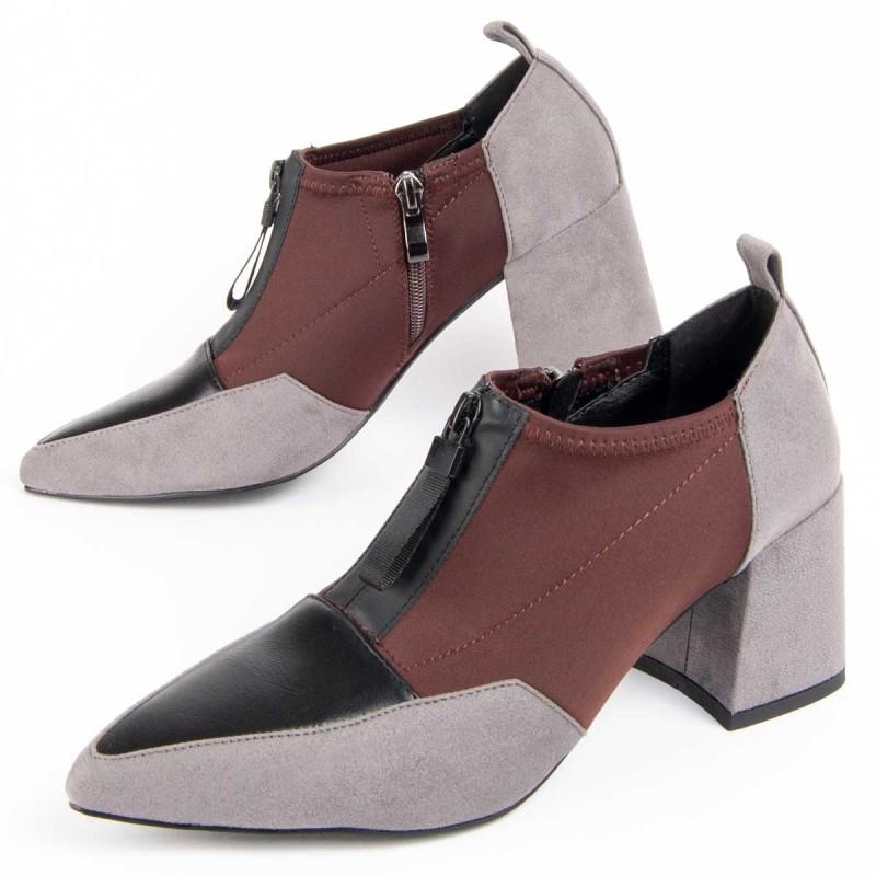 Zapato De Tacón Para Mujer.  Montevita  Miriel2  100950 41 gris