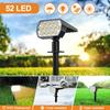 1-2PCS 52LED Solar Spot Lights Outdoor IP65 Waterproof 3 Lighting Modes Landscape Wall Lamp for Garden Yard Tree Lawn Pathway