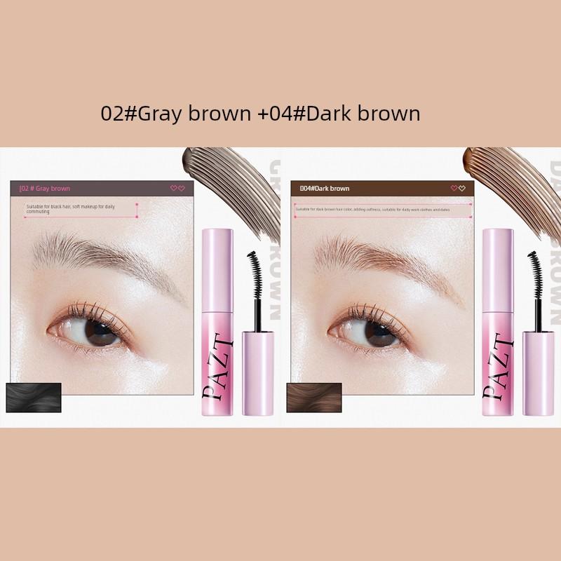 Eyebrow Cream Waterproof Sweatproof Not Smudge Long Lasting Hair-Styling Eyebrow Plaster Eyebrow Powder Stereo Wild Flat Eyebrow Nature Brown