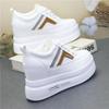 Fashion 10CM Platform Wedge Sneakers Chunky Shoes Genuine Leather for Women Summer Shoes Spring Autumn Walking Sneakers Fashion