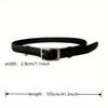 One-piece Women's Gold Buckle Casual Formal Belt