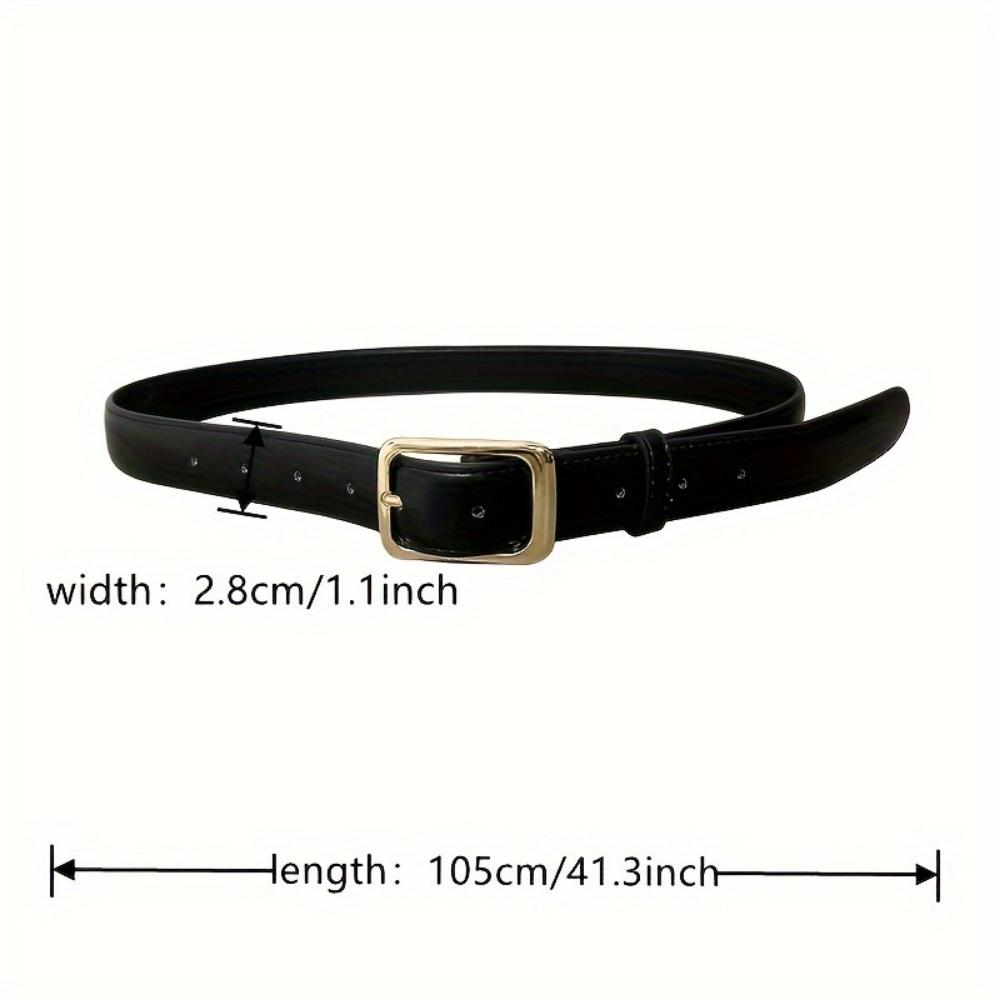 One-piece Women's Gold Buckle Casual Formal Belt