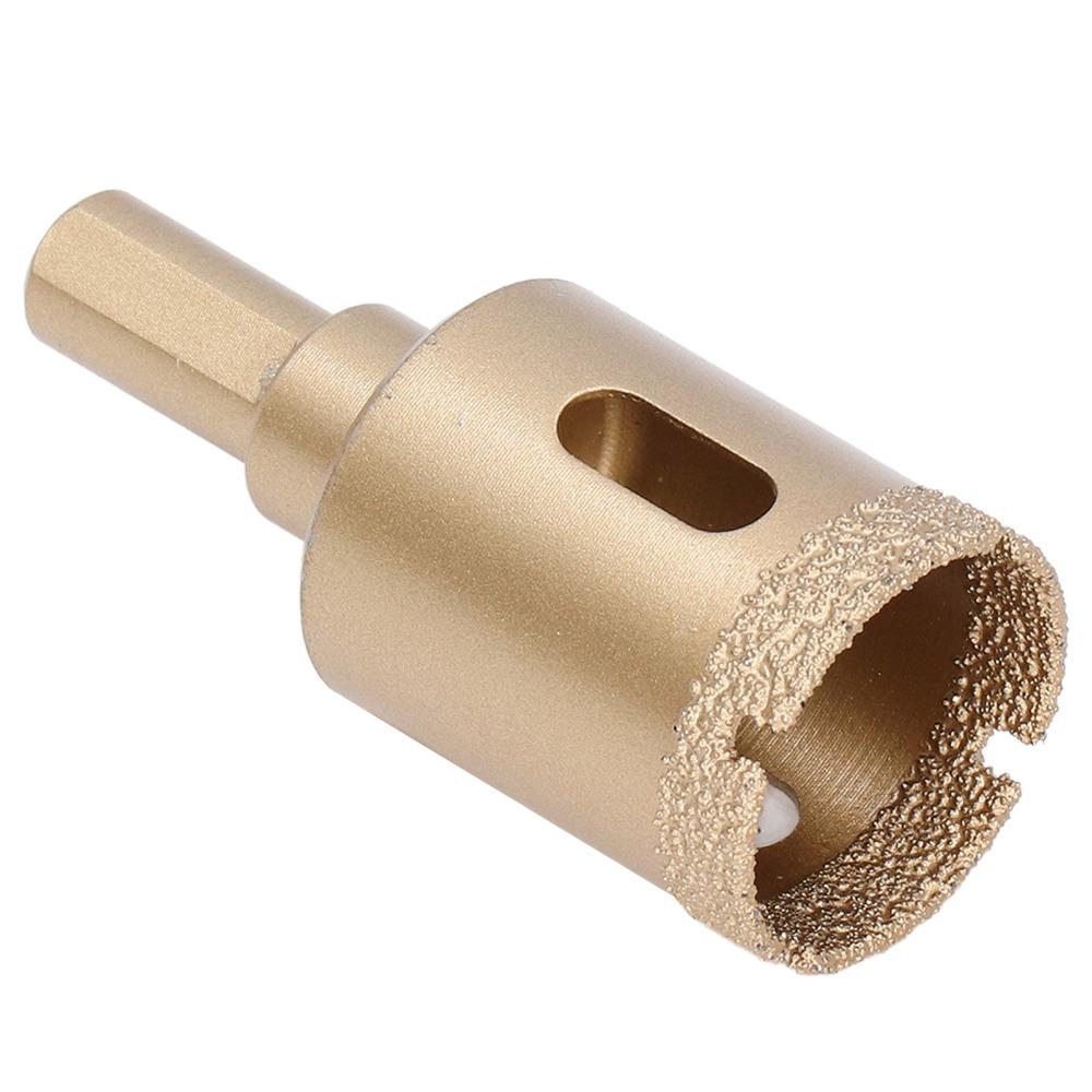 Gold Tone Hole Saw Drill Bit Diamond Grit Brazed Drill Bit New Diamond Core Drill  for Tile