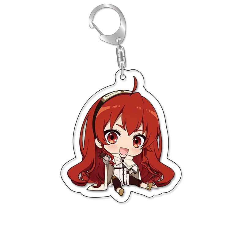 New Anime Erisu Sylphiette Figure Doll Game Roxy Migurdia Greyrat Rudeus keychain Model Cosplay Toy for Gift 6CM 6 cm