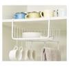 Hanging Shelf, Under-Cabinet Storage Rack, Kitchen Storage Rack, Stackable, 10kg Load Capacity, For Kitchen and Bathroom Use