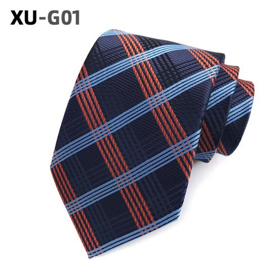 Herren Business-Krawatte, leicht, vielseitig einsetzbar, verstellbar, verschiedene Muster, Karomuster, dekorativ, Gentleman, Hochzeit, Alltag, Kleidung, Accessoire