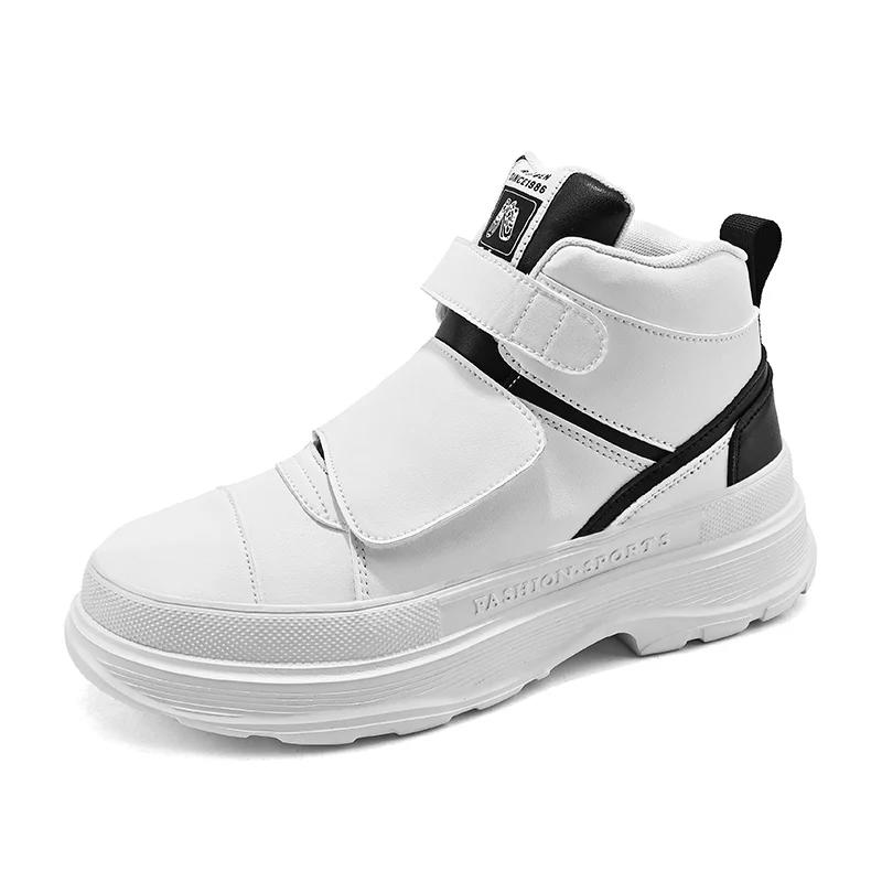 Fashion Black High Top Chunky Sneakers Men Streetwear Platform Lightweight Mens Trainers Casual Designer Shoes Male Sneakers