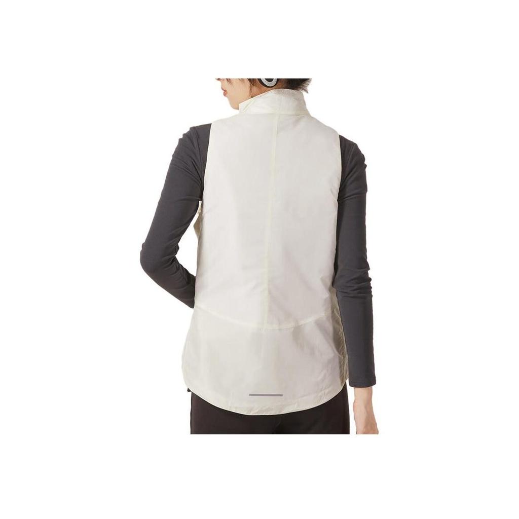 Nike Gilet Imbottito Casual con Collo Alto e Design con Zip Diagonale da Donna Gilet Bianco FB7607-110