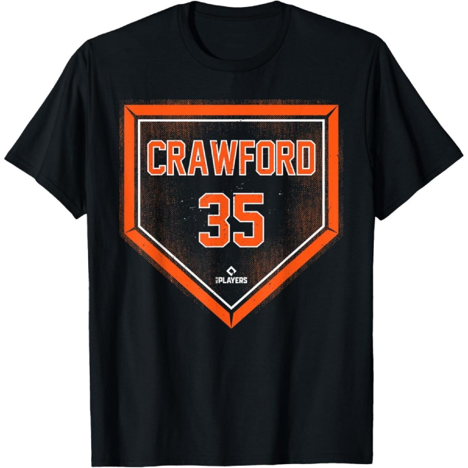 Brandon Crawford Home Plate Gameday Brandon Crawford T-Shirt S