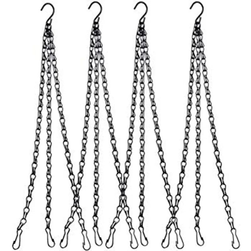 

40 см искусственный ротанг подвесная корзина цветочный горшок подвесная цепь 3 крючка таз для выращивания растений горшок корзина подвесная цепь домашний сад WYY0388-WZ