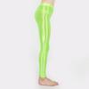 Sexy High Waist Glitter Yoga Leggings Women Shiny Satin Glossy Nine Point Oily Leggings