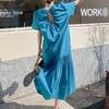 Design Sense Backless Dress Plus Size Summer Loose Tummy-Hiding Slimming Long Skirt