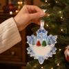 Holiday Window Ornaments Snowflake-Shaped Sea Glass Ornament, Acrylic Christmas Friendship Keepsake, Coastal Inspired Home Decorations Tree