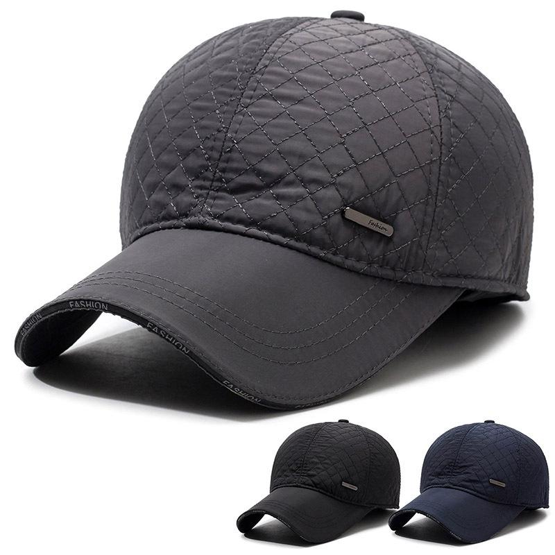 Hat Men's Autumn and Winter Dad Hat Plus Velvet Warm Ear Protection Hat Grandpa Hat Outdoor Plus Velvet Cotton Hat