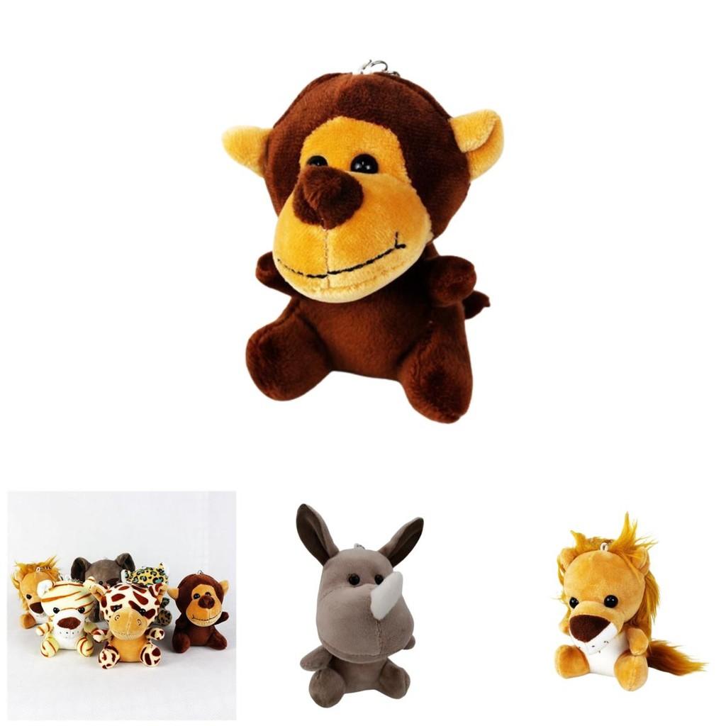 Wholesale Forest Animal Claw Machine Dolls Four Inch Tiger And Lion Plush Toys, Keychain Decorations And Accessories Plush, Pp Cotton, Customizable)