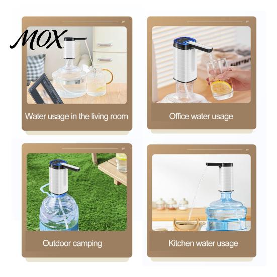 Lightweight Desktop Water Dispenser Electric Pump, Rechargeable Portable Bottle Top for 5 Office Home Drinking Pump Gallon Bottles, Foldable