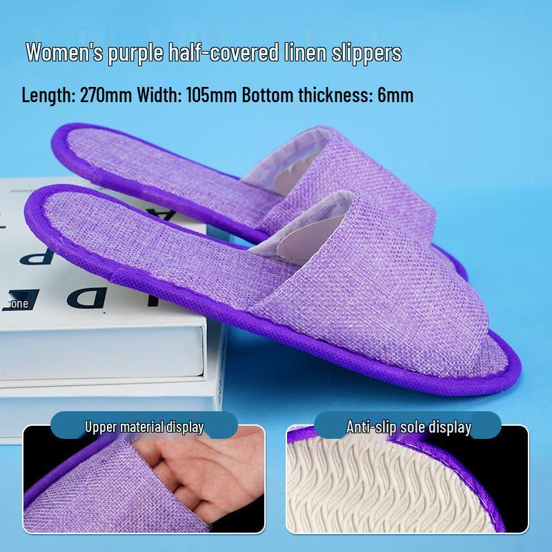 Luxuriöse rutschfeste Hausschuhe aus Korallenfleece für Hotels, B&Bs und Privatzimmer