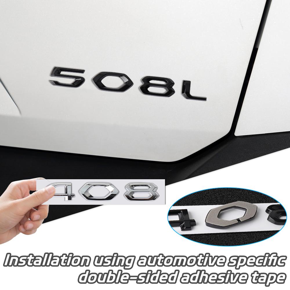 1Pc 3D ABS Letters Car Side Fender Rear Trunk Emblem Badge Sticker Auto Front Hood Logo Decal Accessories