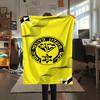1 Stück Maccabi Netanya FC Aufdruck Flanelldecke Hohe Qualität Warm Bequem Decke für Alle Jahreszeiten Perfekt für Geschenke Heimdekoration
