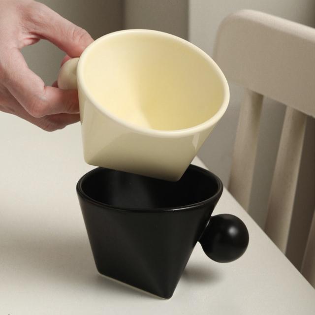 Kreatywny kubek ceramiczny filiżanka kawy filiżanka do mleka i herbaty kubek śniadaniowy naczynia do picia Mark kubek kubek wody artykuły gospodarstwa domowego prezenty