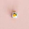 Small Fresh Plant Pendant Necklace With Geometric Copper Design For Women And Men