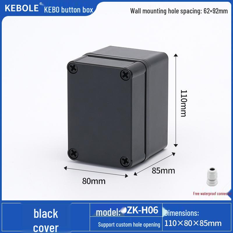 Transparent Waterproof ABS Plastic Junction Box for Indoor/Outdoor Power Supply & Monitor