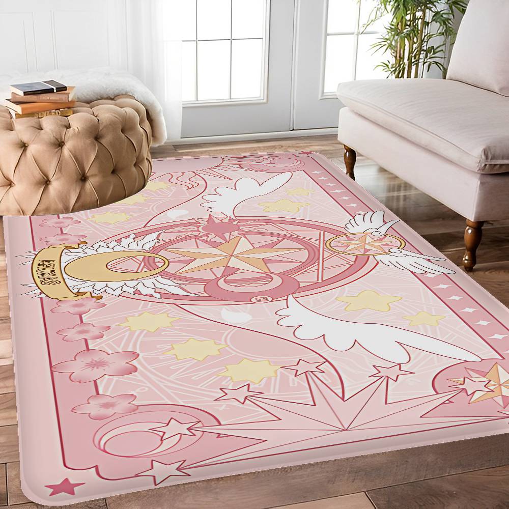 C-Cardcaptor Sakura Anime Floor Mat Retro Multiple Choice Living Room Kitchen Rug Non-Slip Modern Home Decor