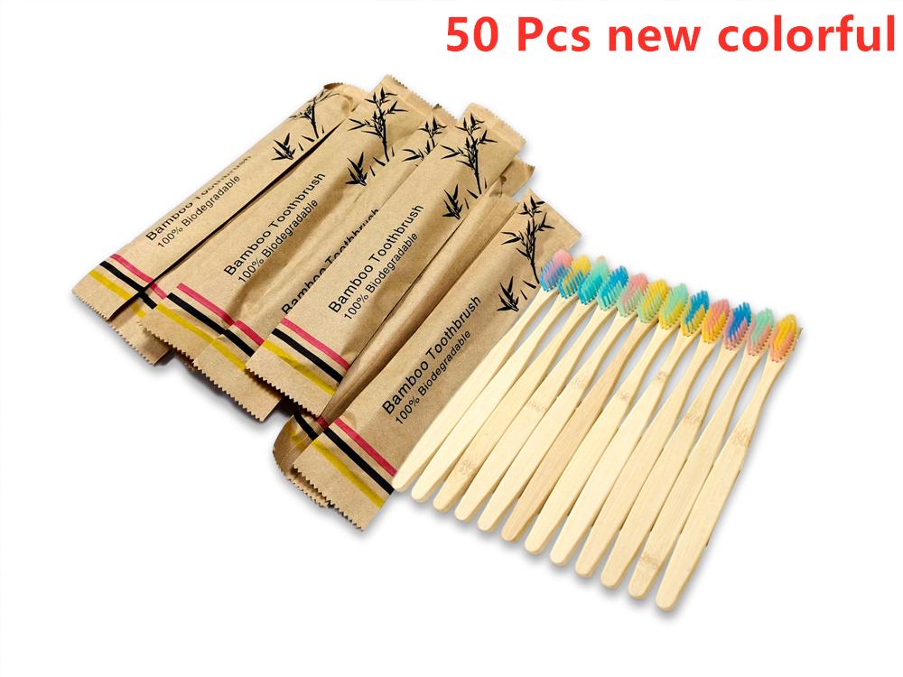 New Style Portable Bamboo Toothbrushes Eco Friendly Wooden Tooth Brush for Adults Children Customized Laser Engraving Logo