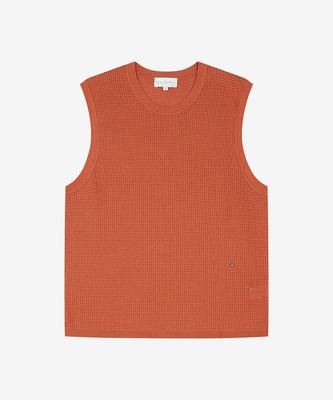SIEG [Stein Garten] Cotton Blend Waffle Eyelet Sleeveless Knit (Piucd8919)