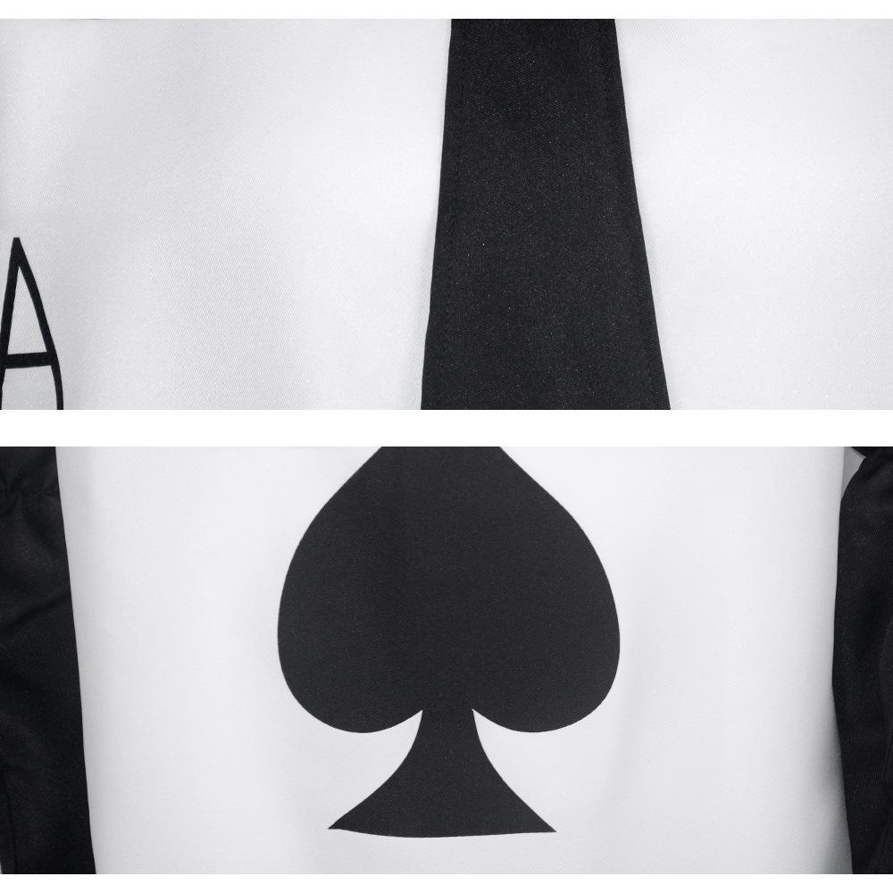 Alice Story Card Soldier Cosplay Costume Playing Card Outfit for Adults Red and Black Halloween Party