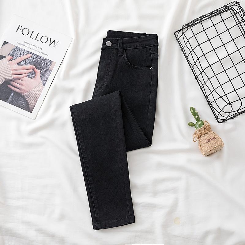 Frühling und Herbst Schlanke Skinny Damen Casual High-Waist Denim Hose Stretch Pencil Jeans Plus Size
