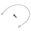60cm Stainless Steel AntiLost Tether Lanyard with 1 4in Screw for GOPRO OSMO Action