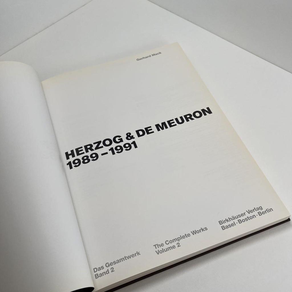 [USED] Herzog & De Meuron 1989-1991 Works Vol.2