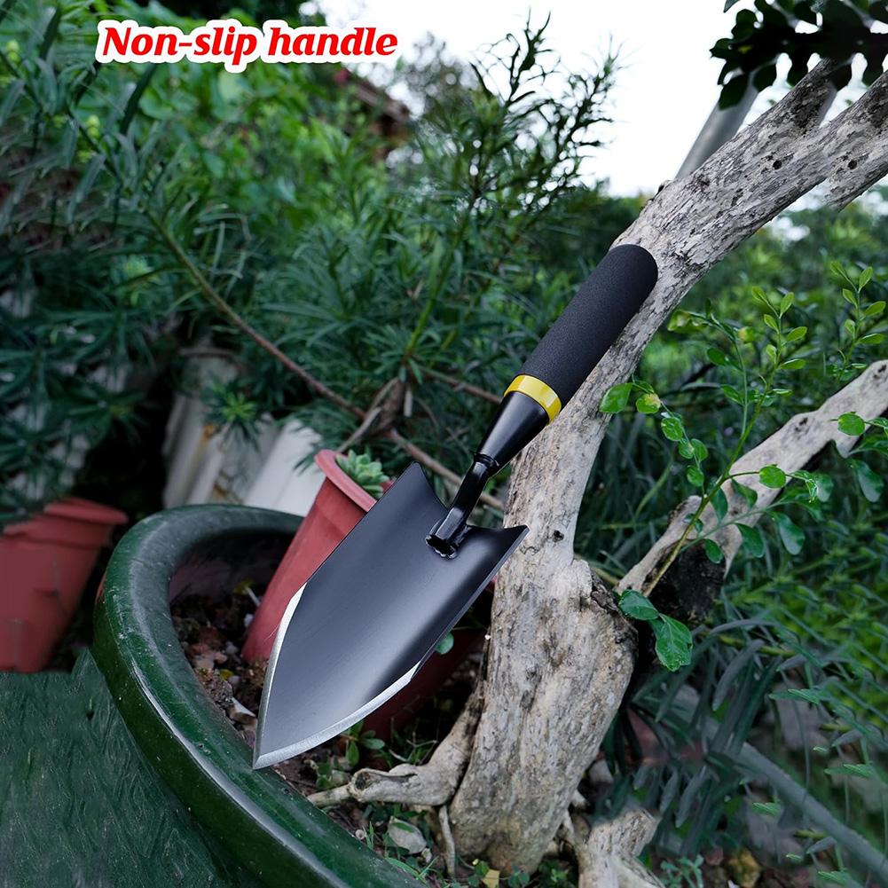 Garden Shovel - Heavy Duty Gardening Hand Trowel, Carbon Steel Garden Trowel with Rubberized Handle, Trowel Garden Tool for Dili