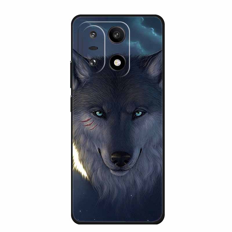For OnePlus 15 5G Case Black TPU Cool Wolf Animals Silicone Phone Cover For OnePlus 15 2025 Protection Shells CPH2745 Coque Para