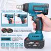 Cordless Handheld Hot Heating Machine Lithium Rechargeable Heating Equipment HighTemperature Power Tool with 3 Nozzles for Shrink Wrapping Heat Sh