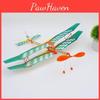 Rubber Band Powered Biplane Model Toy For Kids Aviation Enthusiasts Gift