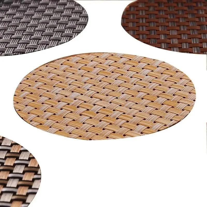 1 ks PVC tkané tácky pod pohárky, izolační podložka pod restaurační kelímek, vodní tepelná izolace, protiskluzová podložka na stůl
