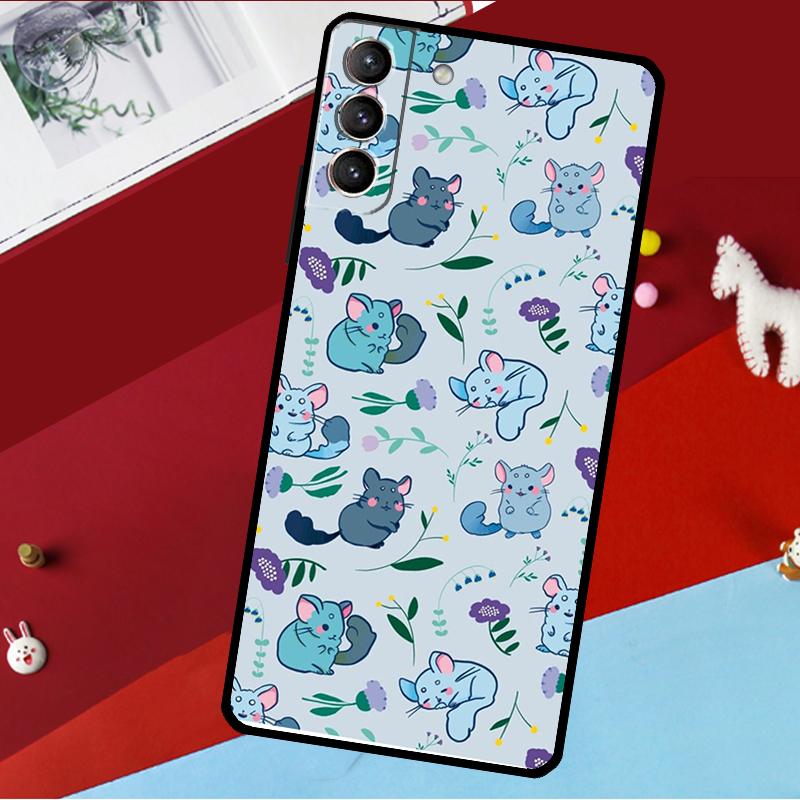 Cute Cartoon Chinchilla Funda For Samsung Galaxy S26 S25 S24 S21 S22 S20 Ultra S9 S10 Plus S23 FE S25 FE Phone Case