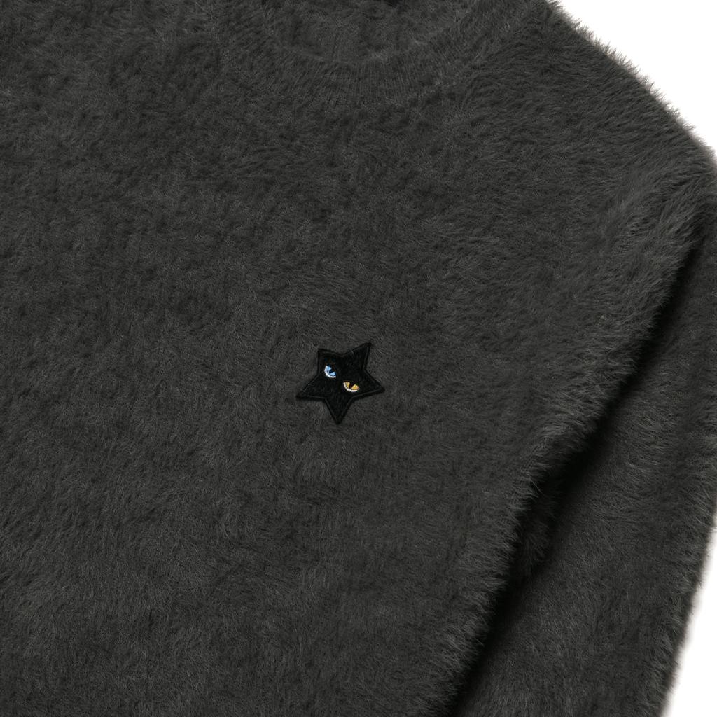STARRYEYED Angora Fur Knit (Charcoal)