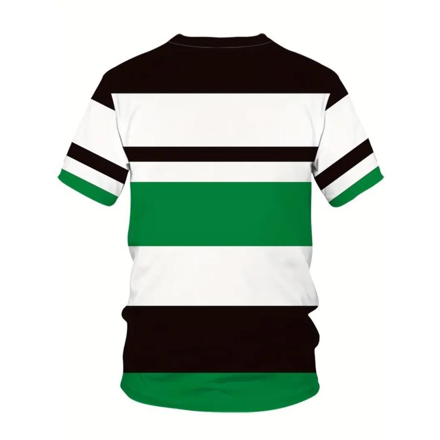 Pánské tričko nadměrné velikosti XL-7XL s krátkým rukávem a kulatým výstřihem, vintage ležérní, velké velikosti