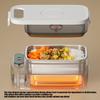 Rechargeable Nonrust Steel Lunch Box With Heating Accent Heats Food In 10 Minutes Without Water Food Container
