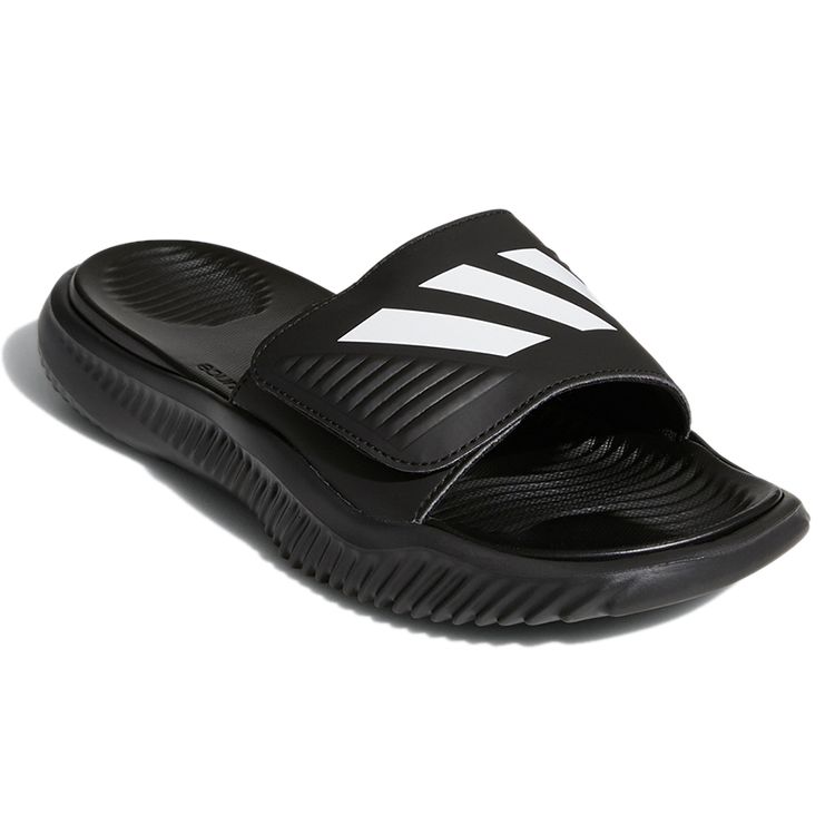 Adidas Adidași unisex Alphabounce Slide Black White FZ0387