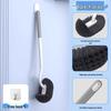360° Soft Bristle Toilet Brush with Long Handle & Wall-Mount for Bathroom Cleaning