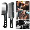 Black Flattop Hair Cutting Comb Wide Tooth Men Cut Hair Brush Professional Salon Barber Hair Clipper Hairdressing Carbon Combs