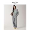 JUZI ANNACAU Damen Nemophila Jacquard-Strickpullover
