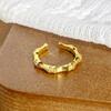 Medieval Vintage Enamel Light Luxury Full Of Diamonds Zircon High-End Sense Opening Ring Niche Ring Woman